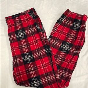 Victoria's‎ Secret Red and Black Plaid Pajama Pants